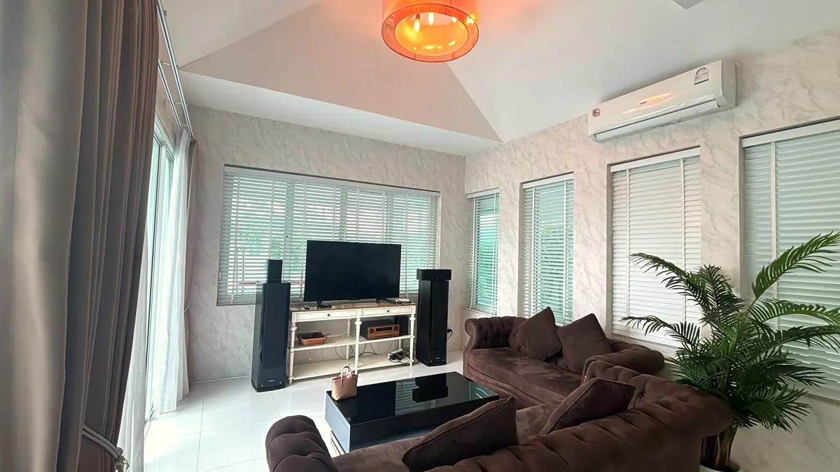 Furnished living room in a Hua Hin villa